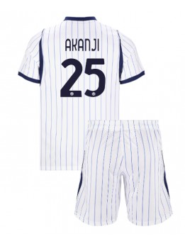 Otroški Nogometna dresi replika Inter Milan Manuel Akanji #25 Gostujoči 2026-27 Kratek rokav (+ hlače)